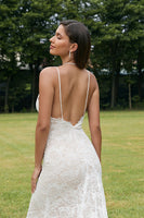 Load image into Gallery viewer, Ivory Mermaid Lace Backless Wedding Dress