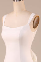 Load image into Gallery viewer, Simple Ivory Mermaid Wedding Dress with Back Bowknot