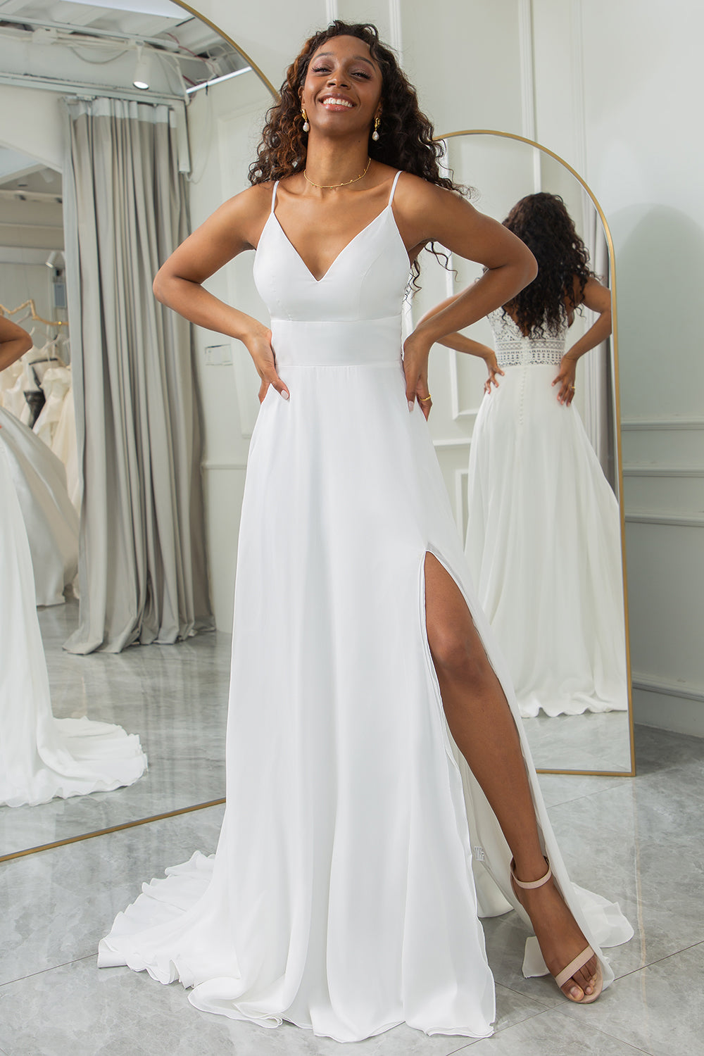 Chiffon dresses for wedding shop