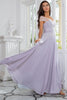 Load image into Gallery viewer, Grey Chiffon Mother of the Bride Dress with Beading