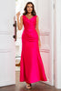 Load image into Gallery viewer, Fuchsia Mermaid Mother of the Bride Dress
