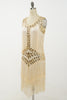 Load image into Gallery viewer, Champagne Gatsby 1920s Dress with Sequins and Fringes