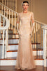 Load image into Gallery viewer, 1920s Flapper Dress Long Sequined Beaded Gatsby Dress for Women