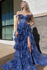 Load image into Gallery viewer, Pink Off The Shoulder Tiered Prom Dress