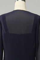 Load image into Gallery viewer, Navy Two Piece Sparkly Beaded Mother of the Bride Dress