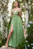 Load image into Gallery viewer, A-Line Spaghetti Straps Lavender Long Prom Dress with Embroidery