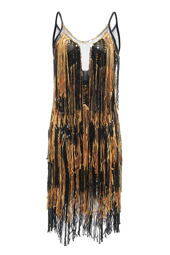 Gold Sequin Flapper 1920s Dress UK queendanceruk Gold Sequin Flapper 1920s Dress UK queendanceruk