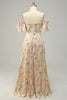 Load image into Gallery viewer, A Line Off the Shoulder Yellow Long Bridesmaid Dress