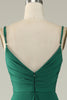 Load image into Gallery viewer, Spaghetti Straps Burgundy Long Prom Dress