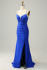 Load image into Gallery viewer, Sparkly Blush Long Prom Dress with Beading