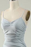 Load image into Gallery viewer, Mermaid Light Green Long Prom Dress with Slit