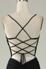 Load image into Gallery viewer, Mermaid Lace-Up Back Black Long Prom Dress