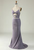 Load image into Gallery viewer, Mermaid Lace-Up Back Black Long Prom Dress