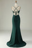 Load image into Gallery viewer, Mermaid V-Neck Red Long Prom Dress with Beading