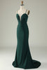 Load image into Gallery viewer, Mermaid V-Neck Red Long Prom Dress with Beading