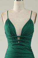 Load image into Gallery viewer, Mermaid Deep V-Neck Royal Blue Long Prom Dress