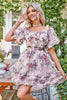 Load image into Gallery viewer, Off the Shoulder A Line Printed Cute Short Prom Dress