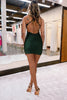 Load image into Gallery viewer, Stylish Sheath Spaghetti Straps Royal Blue Short Prom Dress with Appliques