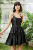 Load image into Gallery viewer, A-Line Spaghetti Straps Black Short Prom Dress