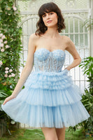 Load image into Gallery viewer, A-Line Sweetheart Pink Short Prom Dress