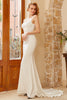 Load image into Gallery viewer, White Wedding Dress With Sweep Train