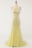 Load image into Gallery viewer, Pink Mermaid Long Prom Dress with Appliques
