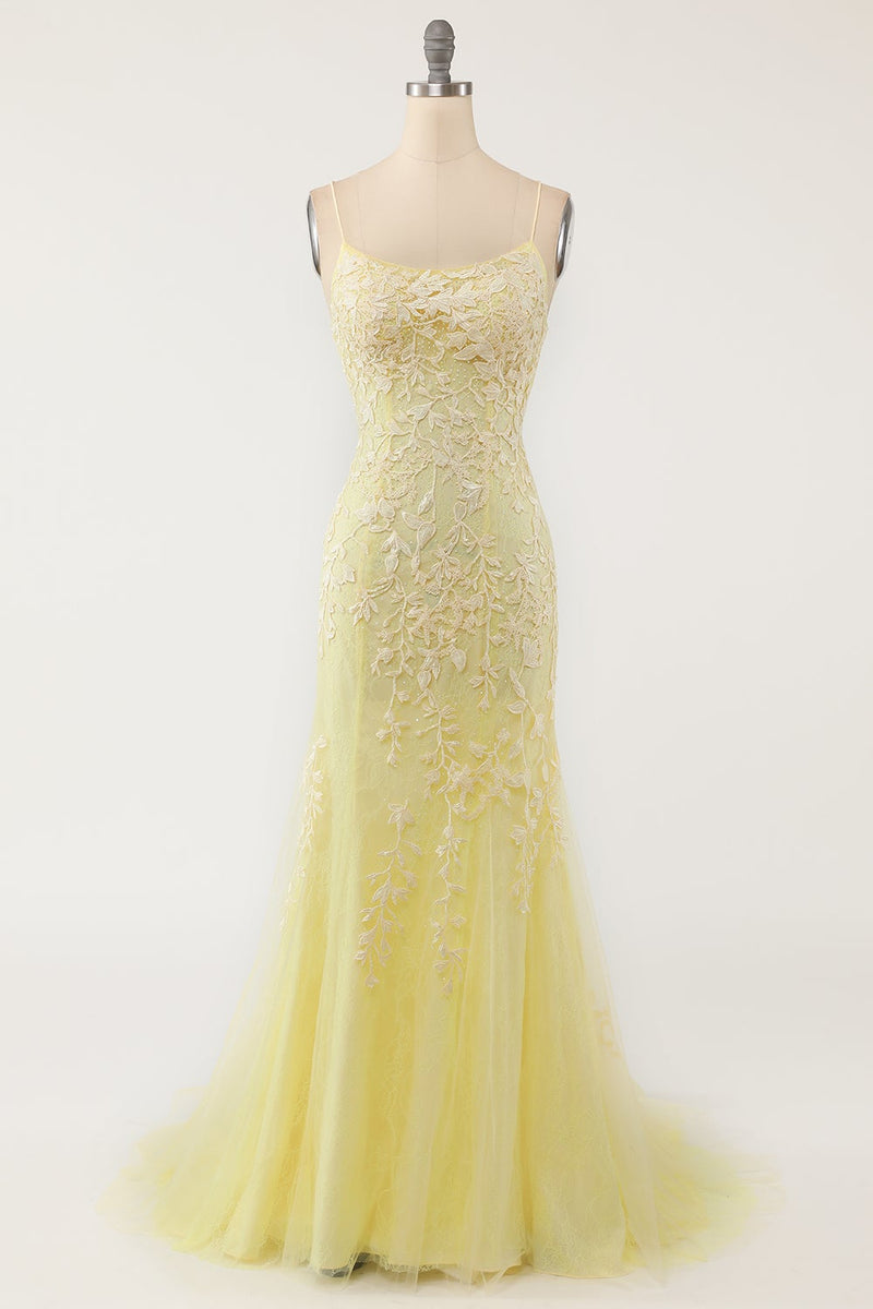 Load image into Gallery viewer, Spaghetti Straps Mermaid Prom Dress