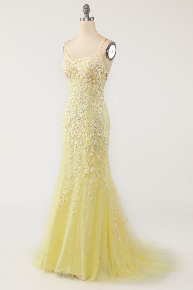 Load image into Gallery viewer, Pink Mermaid Long Prom Dress with Appliques