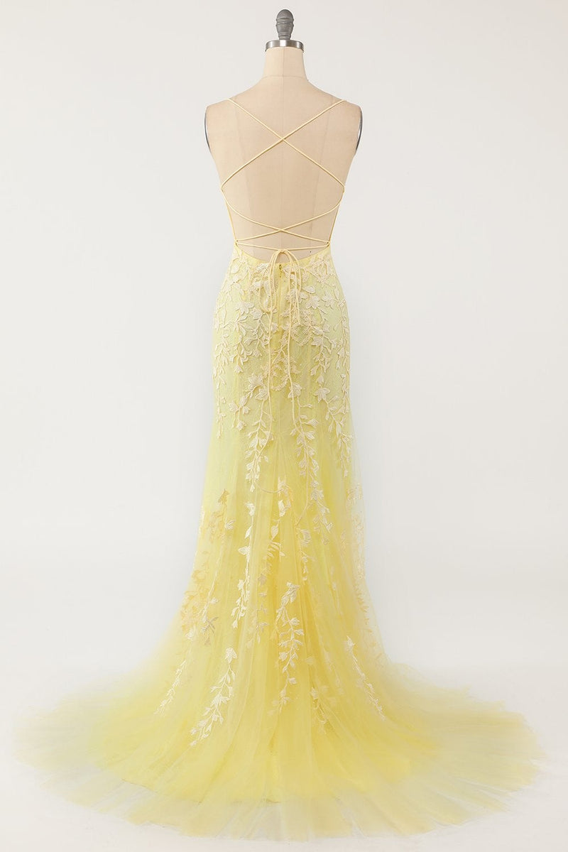 Load image into Gallery viewer, Pink Mermaid Long Prom Dress with Appliques