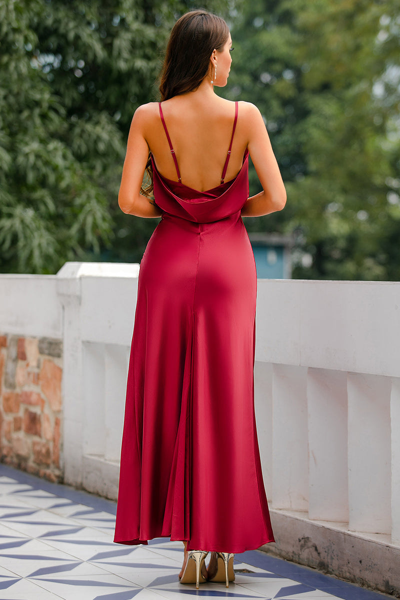 Load image into Gallery viewer, Mermaid Solid Long Formal Dress with Slit