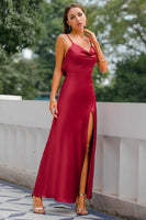 Load image into Gallery viewer, Mermaid Solid Long Formal Dress with Slit
