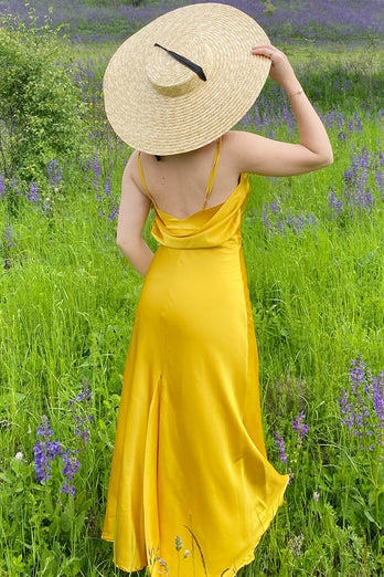 Mermaid Solid Long Formal Dress with Slit
