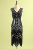 Load image into Gallery viewer, Blue Sequin 1920s Dress