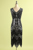 Load image into Gallery viewer, Blue Sequin 1920s Dress