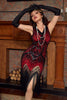 Load image into Gallery viewer, Blue Sequin 1920s Dress