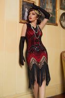 Load image into Gallery viewer, Blue Sequin 1920s Dress