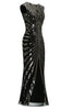 Load image into Gallery viewer, Green Mermaid 1920s Sequined Flapper Dress
