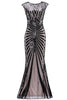Load image into Gallery viewer, Green Mermaid 1920s Sequined Flapper Dress