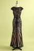 Load image into Gallery viewer, Black Mermaid 1920s Sequined Flapper Dress