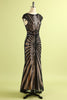 Load image into Gallery viewer, Black Mermaid 1920s Sequined Flapper Dress