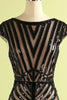 Load image into Gallery viewer, Black Mermaid 1920s Sequined Flapper Dress