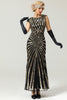 Load image into Gallery viewer, Green Mermaid 1920s Sequined Flapper Dress