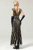 Load image into Gallery viewer, Black Mermaid 1920s Sequined Flapper Dress