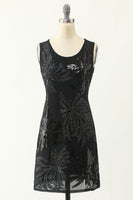 Load image into Gallery viewer, Embroidered Sequins Retro 1920s Dress