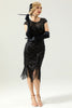 Load image into Gallery viewer, Sequins 1920s Fringe Dress