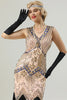 Load image into Gallery viewer, Pink 1920s Sleeveless Gatsby Dress