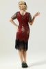 Load image into Gallery viewer, 1920 Retro White Sequins Fringe Dress