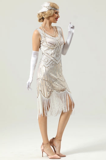 1920 Retro Sequin Fringe Dress