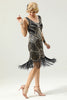 Load image into Gallery viewer, 1920 Retro White Sequins Fringe Dress