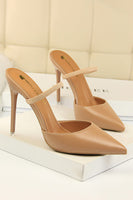 Load image into Gallery viewer, Apricot Stiletto Pointy Heels